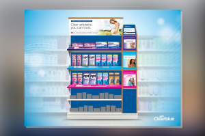 Clearblue (P&G) In-Store Display for Rite-Aid | Graphic Design