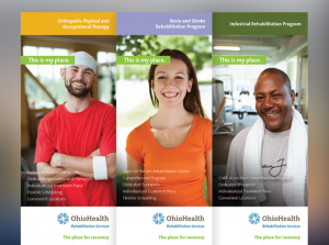 Ohiohealth Rehab: Print Trifold Brochure for Physicians | Graphic Design | Page Layout